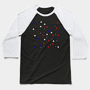 Red, White, Blue Sprinkles Baseball T-Shirt